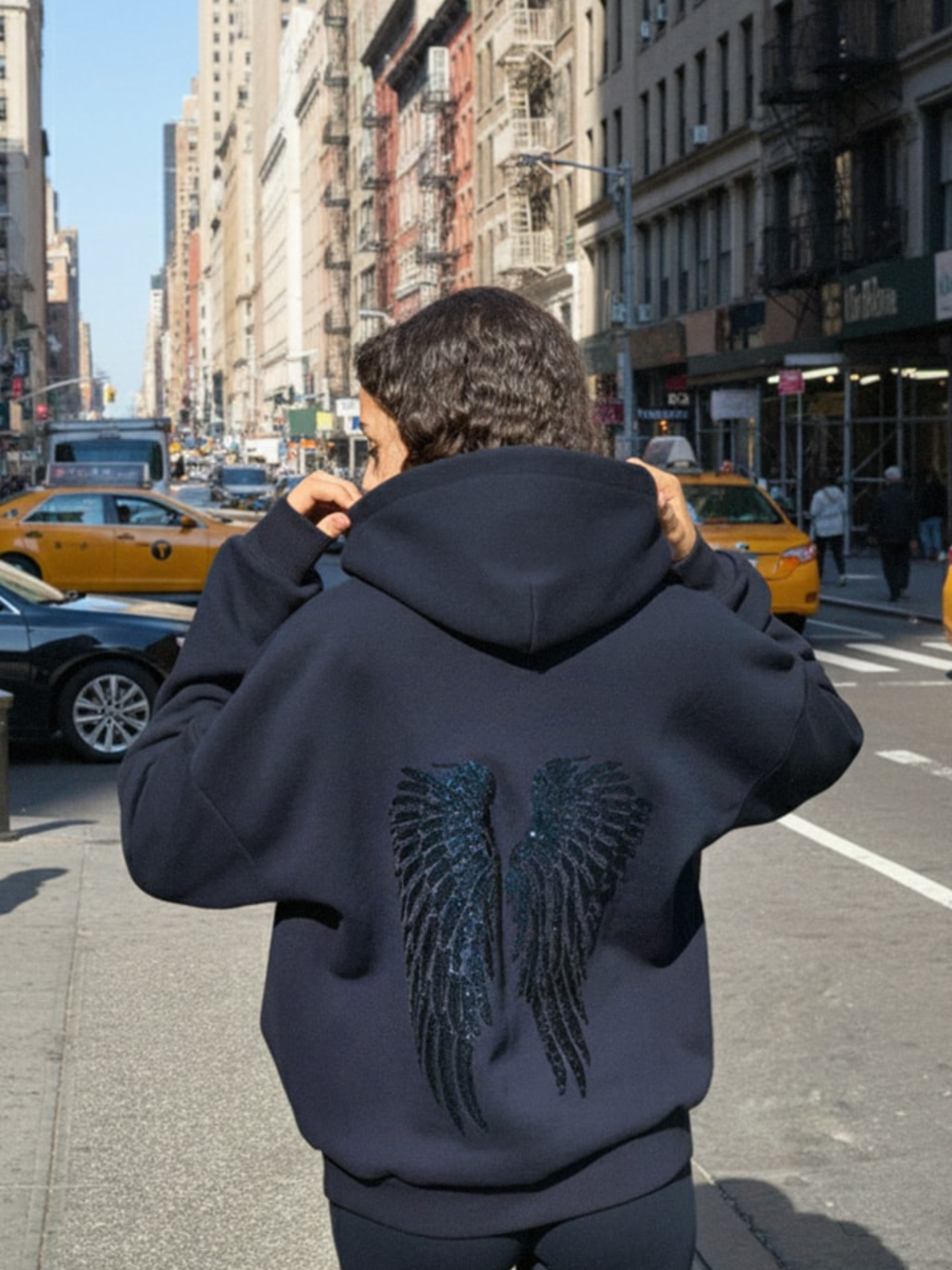 Ensemble Angel Strass Bleu Marine